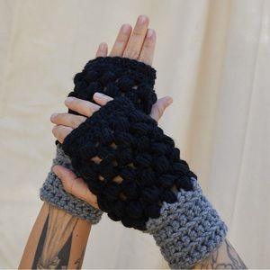 Biker Babe Handmade Crochet Hand Warmers